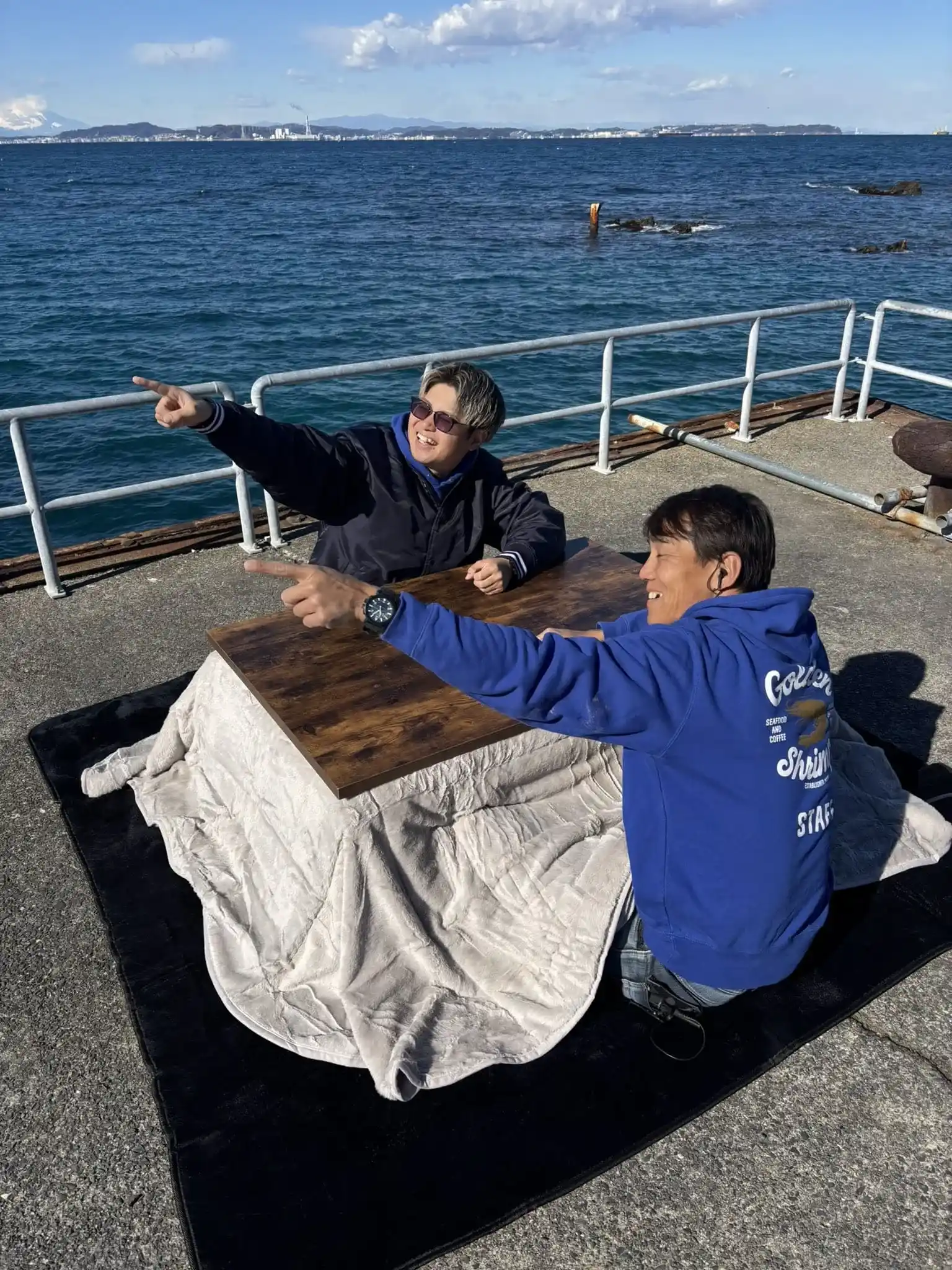 貸切釣り場のこたつ